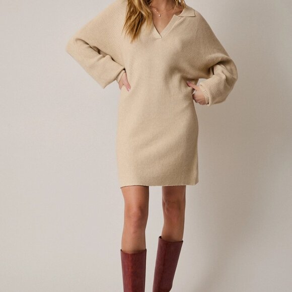 Kristin Collared Sweater Dress | Women's Fall and Winter Fashion | Thanksgiving - Picture 11 of 11
